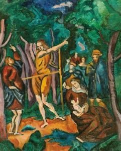 Bibliai Jelenet by Vilmos Perlrott-Csaba