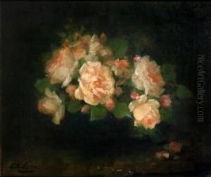 Still Life Of Roses by Louise Ellen Perman