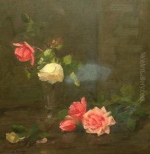 Still Life Of Roses by Louise Ellen Perman