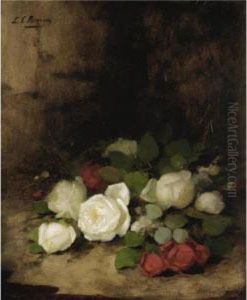 Still Life Of Roses by Louise Ellen Perman