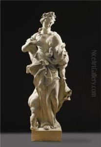 Sandstone Allegorical Group Of Charity by Balthasar Permoser
