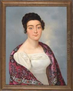 Portrait Anna Elisabetha Hoessner, Geb. Bauer by Joseph Nicolaus Peroux
