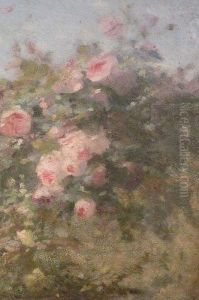 Le Buisson De Roses by Andre Perrachon