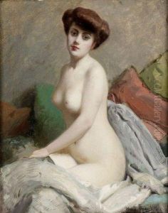 Femme Nue A La Chambre by Henry Perrault