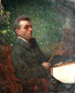 Autoportrait De Peintre by Charles Perret