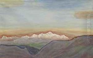 Mont-blanc Vu Du Praz-de-lys by Alexandre Perrier