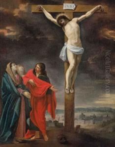 La Crocifissione by Francois Perrier Le Bourguignon