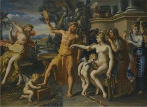 Hercules And Omphale by Francois Perrier Le Bourguignon