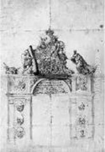 Allegorie A La Gloire De Louis Xv by Pierre Josse Joseph Perrot