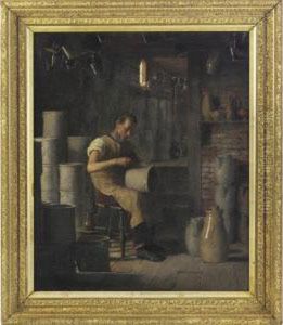 The Stoneware Decorator by Enoch Wood Perry