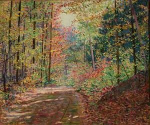 Road Through An Autumn Forest by Lilla Calbot Perry