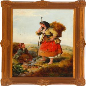 Peasant Girls Taking Abreak