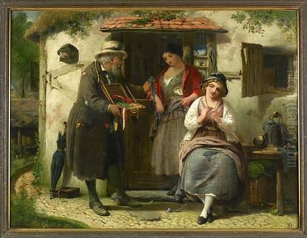 The Irish Ribbon Seller - view 1