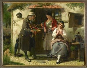The Irish Ribbon Seller by William Perry