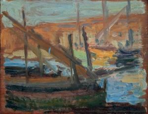 Port De Saint-tropez by Henri Person