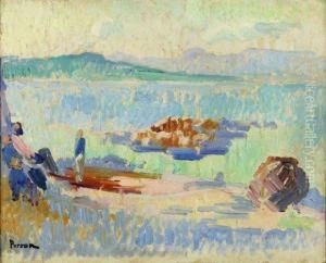 Pecheur A La Ponche De Saint-tropez by Henri Person