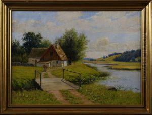 Landskap Med Skanegard by Peter Adolf Persson