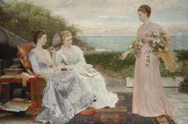 The Ramparts, Walmer Castle; Portraits Of The Countess Granville,and The Ladies Victoria And Mary Leveson-gower - view 1