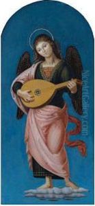 Angel From The Ascension Of Christ by Pietro Vannucci Perugino