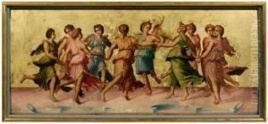 The Dance Of Apollo With The Muses by Baldassare Peruzzi