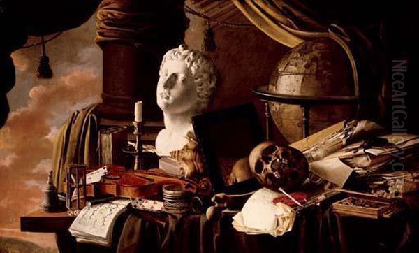 A Vanitas Still Life With A Violin - view 1