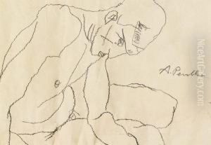 Mannlicher Akt by Anton Emanuel Peschka