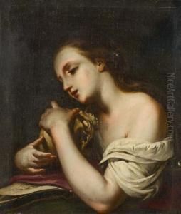 Maddalena Col Teschio E Le Sacre Scritture by Girolamo Pesci