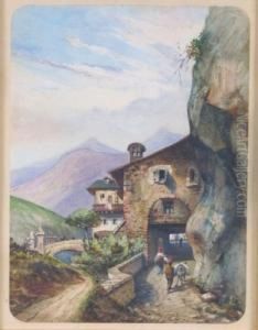 Paese Di Montagna by Domenico Pesenti