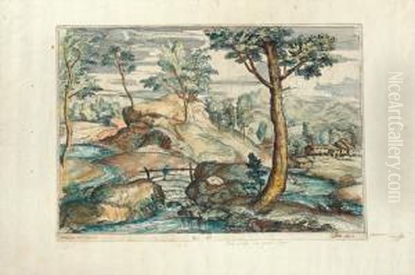 Paesaggio Collinare Con Ruscello - view 1