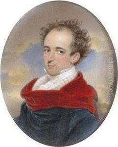 Bildnis Des Grafen Carl Chotek In Samtverbramtem Umhang by Emanuel Thomas Peter