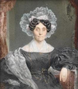 Bildnis Der Grafintherese Thun In Schwarzem Seidenkleid Und Spitzenhaube
