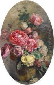 Rosen In Einer Vase by Anna Peters