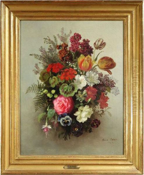 Stilleben Mit Bunten Sommerblumen - view 1