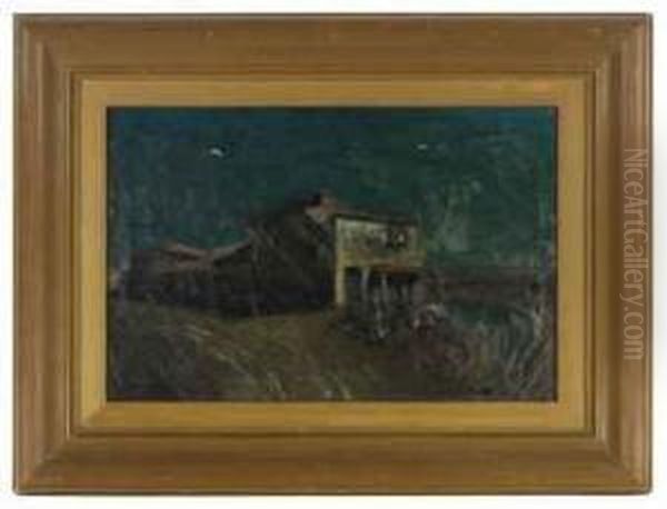 Moonlit Landscape With House - view 1