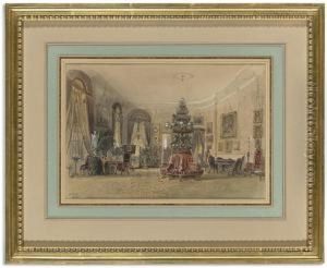 Queen Olga's Drawing Room In The Stuttgart Palace by Pieter Francis Peters
