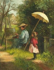 A Young Girl Is Watching Her by Pietronella Peters