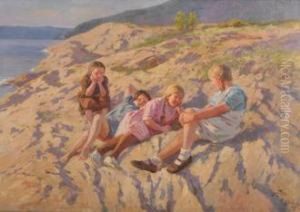 Piker Pa Svaberget by Wilhelm Peters