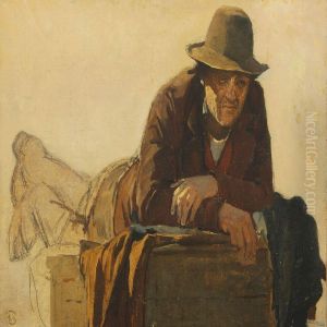 Study Of A Gentleman by Edvard Frederik Petersen