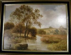 View In Thecotswolds S by Julius Hans Henrik Petersen