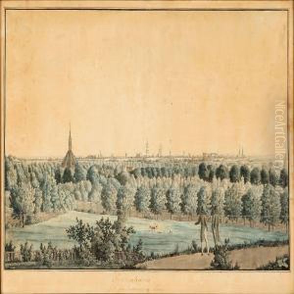 Kiobenhavn Seet Fra Frederiksberg - view 1
