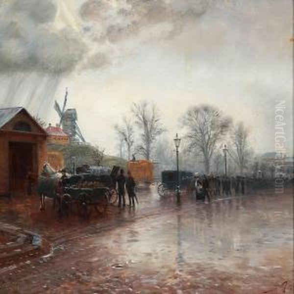 Rainy Day At Copenhagen's Ramparts - view 1