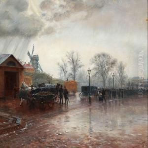 Rainy Day At Copenhagen's Ramparts