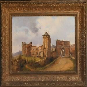 The Village Gate Of Andernach At The Rhine