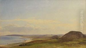 Vue De Hestbjerg Vers Hornbaek by Vilhelm Peter Carl Petersen