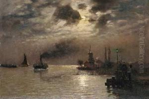 Vlissingen: Nachtliche Einfahrt In Den Hafen