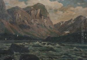Coastal Scene by Heinrich Petersen-Flensburg