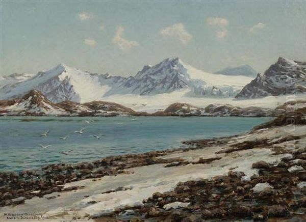 Gegenstucke: Fjordlandschaften. Belsund-spitzbergen Und Hardanger-fjord. 1903. - view 1
