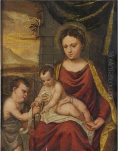 Madonna And Child With Young St. John The Baptist Madonna And Child With Young St. John The Baptist