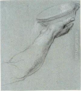 : Study Of A Hand Holding A Bowl