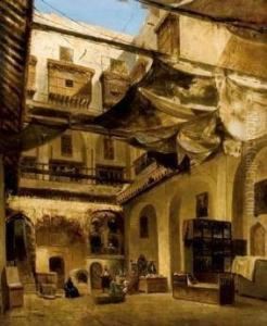 Bazar Indien Au Caire by Antoine Baptiste Petit